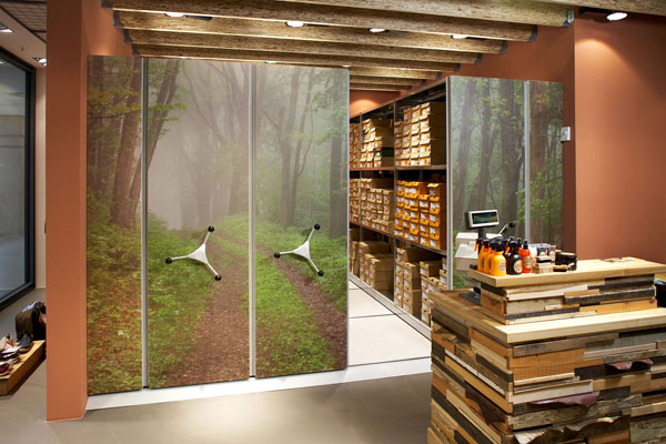 Rayons de meubles de vente imprimée